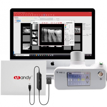 Dental Touch Screen Portable X Ray II Unit + Handy HDR 500/600 Dental X-ray Sensor