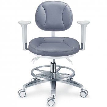 TYTC PLST-082-085 Microscope Dental Operator Chair Ergonomic Dental stool with Amrests + Back + Foot Ring