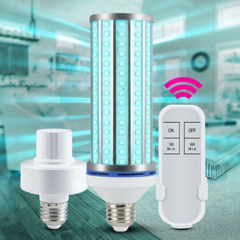 60W UV Germicidal Lamp LED UVC Bulb E27/E26 Home Ozone Disinfection Light Corn UVC Lamp