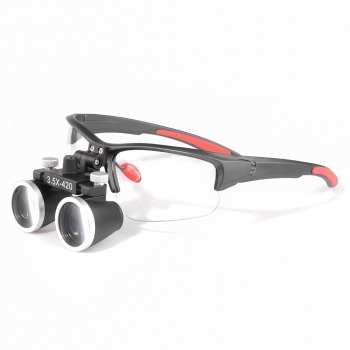 YUYO DY-117 Dental Binocular Loupes 3.5X-420mm Interpupillary Distance Adjustable Loupes