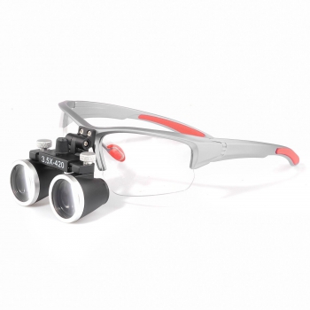 YUYO DY-117 Dental Binocular Loupes 3.5X-420mm Interpupillary Distance Adjustable Loupes