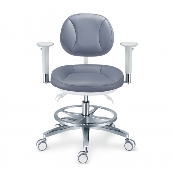 TYTC PLST-082-085 Microscope Dental Operator Chair Ergonomic Dental stool with Amrests + Back + Foot Ring