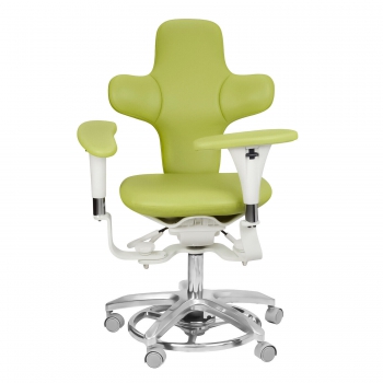 QIYUAN QY-MDS-E3 Dental Microscope Operator Stool Ergonomic Dentist Stool PU Leather Dynamic Seat