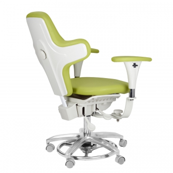 QIYUAN QY-MDS-E3 Dental Microscope Operator Stool Ergonomic Dentist Stool PU Leather Dynamic Seat