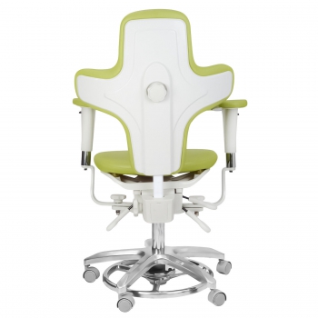 QIYUAN QY-MDS-E3 Dental Microscope Operator Stool Ergonomic Dentist Stool PU Leather Dynamic Seat