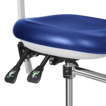 QIYUAN QY-600M-B2 Mobile Dental Assistant Stool Dental Operator Chair 360° Rotation Armrest