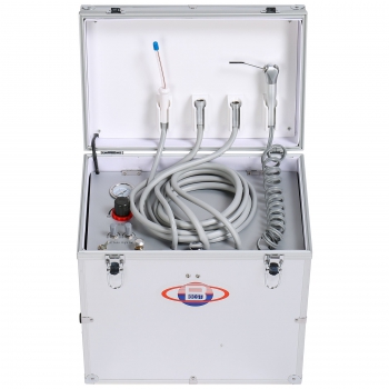 Portable Dental Turbine Unit + Air Compressor +Suction System + Triplex Syringe