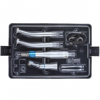 Dental High and Low Speed Handpiece Kit Push Button Type with Air Motor 2 Holes