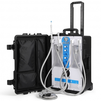 Greeloy GU-P204S Portable Dental Unit (Compressor+ Suction+ Triplex Syringe+ HP ...