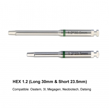 Dental Implant Abutment Latch Screwdriver Hex Drivers Stainless Long Short