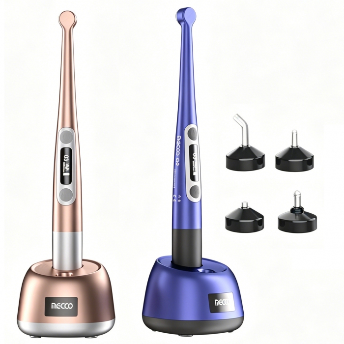 Mecco Q9 Dental Wireless LED Curing Light with Built-in Light Meter + Caries Detector