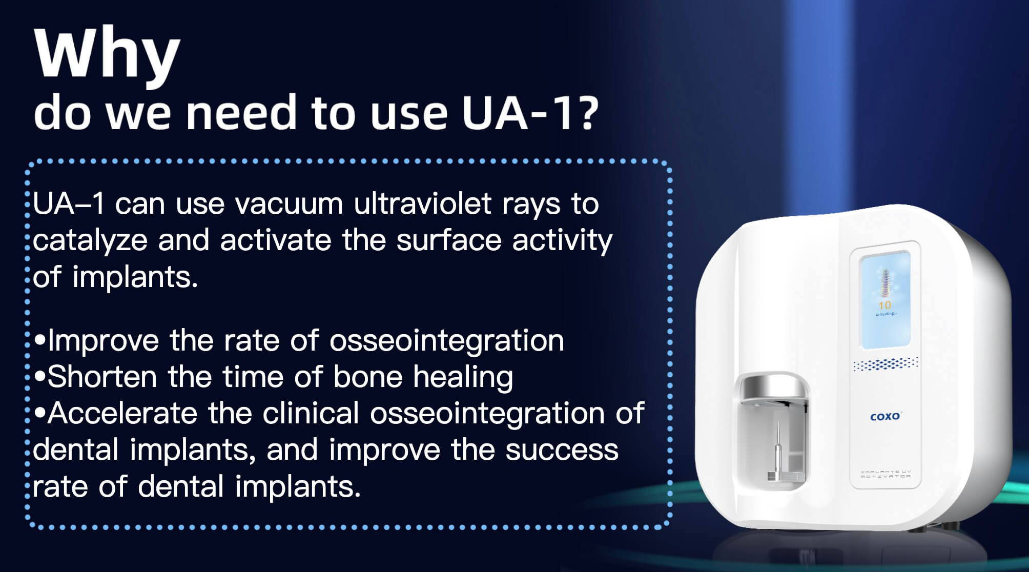 COXO UA-1 Dental Implant UV Activator Hydrophilic Apparatus