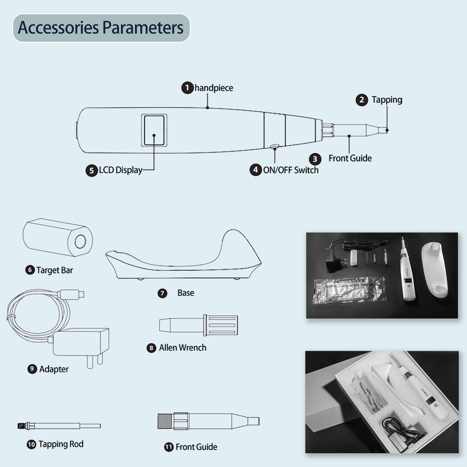 YAHOPE iCHECK Implant Stability Meter Dental Implant Osseointegration Monitor 