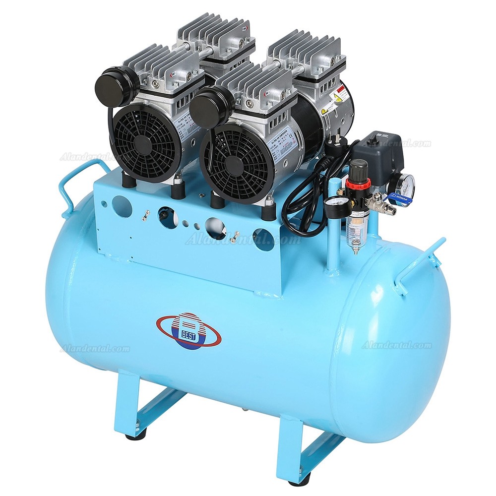 Best® DB-102 60L Dental Air Compressor Noiseless Oilless 260L/min