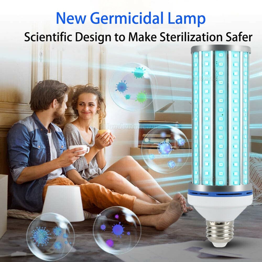 60W UV Germicidal Lamp LED UVC Bulb E27/E26 Home Ozone Disinfection Light Corn UVC Lamp