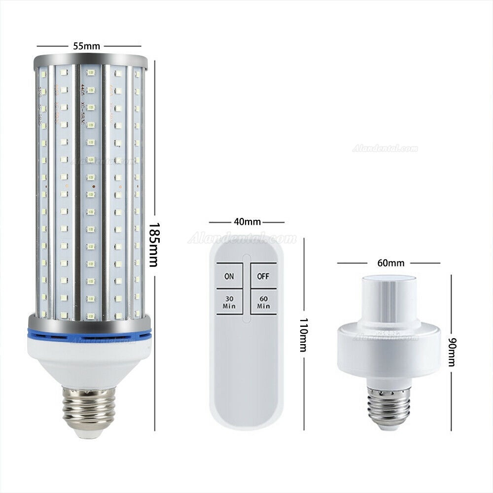 60W UV Germicidal Lamp LED UVC Bulb E27/E26 Home Ozone Disinfection Light Corn UVC Lamp