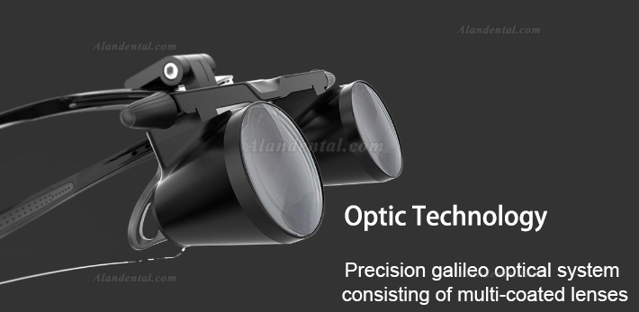 Mini Galilean Dental Loupes - with Light Welding - 3.0x Magnification
